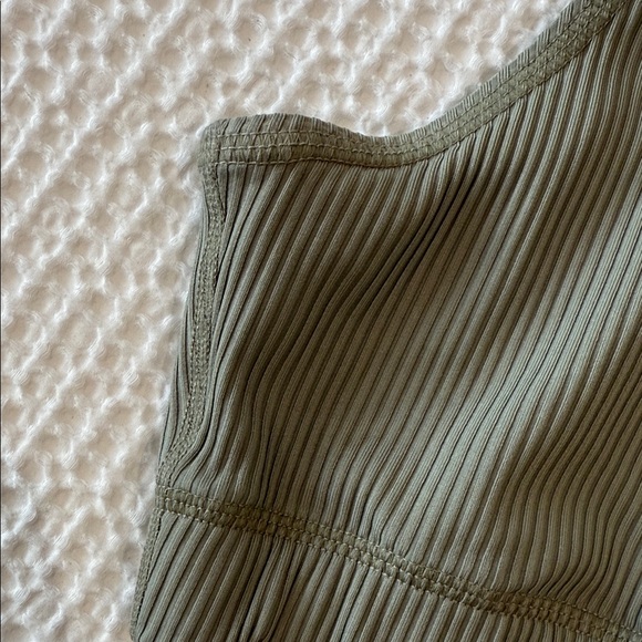 Tan + Lines Ribbed Sports Bra - Picture 3 of 5